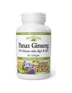 Ginseng Panax HerbalFactors 60 geles blandos - Estrés y Bienestar