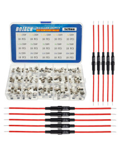 Kit de Surtido BOJACK: 10 Portafusibles + 150 Fusibles 5x20mm