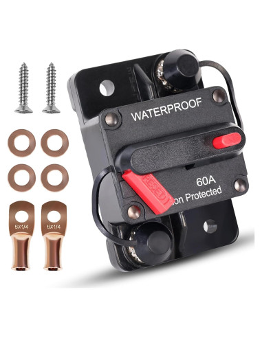 Interruptor de Circuito 60A Erayco Impermeable 12V-48V CC
