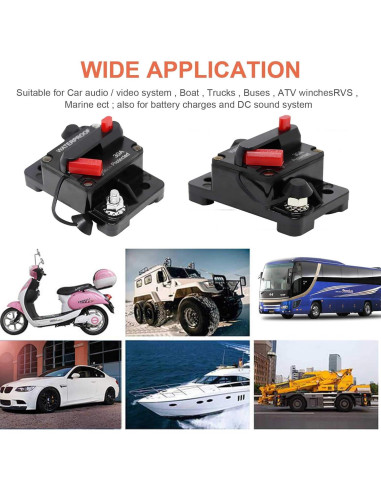 Interruptor de Circuito 60A Erayco Impermeable 12V-48V CC