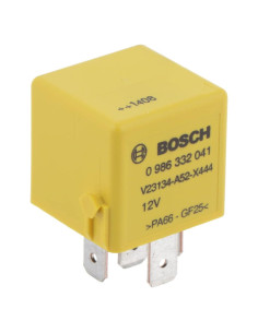 Relé Mini de Cambio Bosch 0986332041 - 5 Pines, 12V, Amarillo