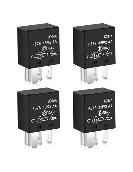 4 Relés Automotrices F57B14B192AA 10A/20A para Ford y más
