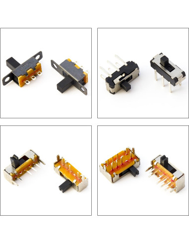 Kit de Interruptores Deslizantes Mini Micro JTSINERU 17 Tipos
