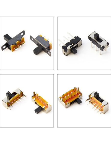 Kit de Interruptores Deslizantes Mini Micro JTSINERU 17 Tipos