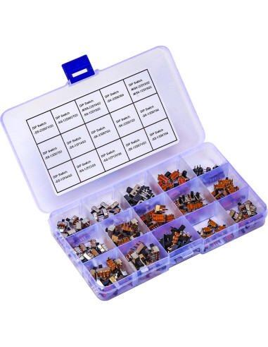 Kit de Interruptores Deslizantes Mini Micro JTSINERU 17 Tipos