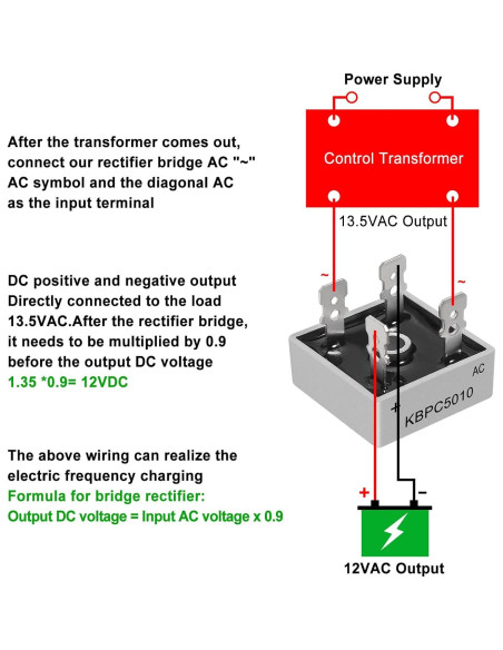 Diodo Rectificador de Puente KBPC5010 1000V 50A 8 Piezas Diodo Rectificador de Puente KBPC5010 1000V 50A 8 Piezas