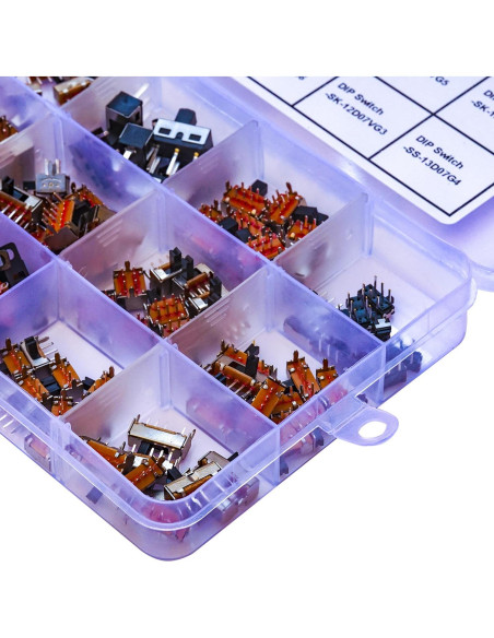 Kit de Interruptores Deslizantes Mini Micro JTSINERU 17 Tipos