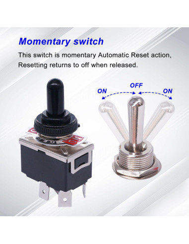 Interruptor de Polaridad Inversa Weideer 12V 30A DPDT