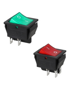 Interruptor Rocker DPST 30A 250V HNF KCD4 4 Pines ON Off