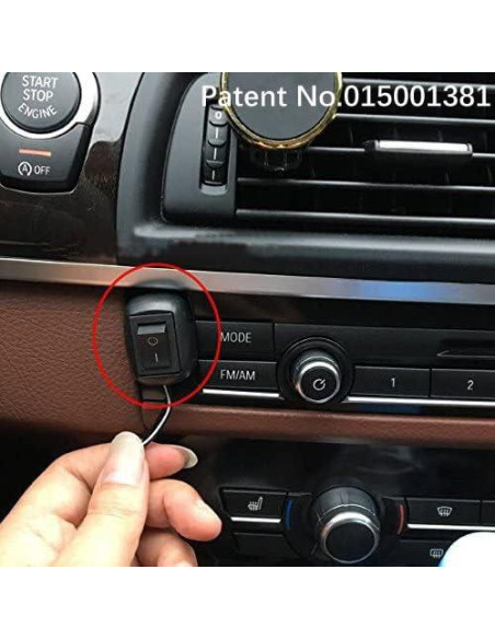 Interruptor de botón tipo pasta Gebildet 12V-220V 10A Negro