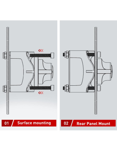 Interruptor de Batería Nilight 90015A 12-48V On/Off Impermeable