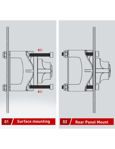 Interruptor de Batería Nilight 90015A 12-48V On/Off Impermeable