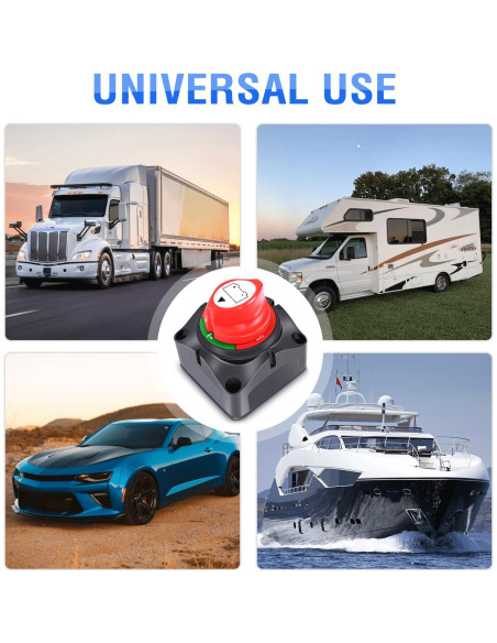 Interruptor de Batería Nilight 90015A 12-48V On/Off Impermeable