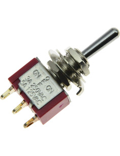 Interruptor Mini Toggle 3 Posiciones ON/OFF/ON SALECOM para Guitarra 2