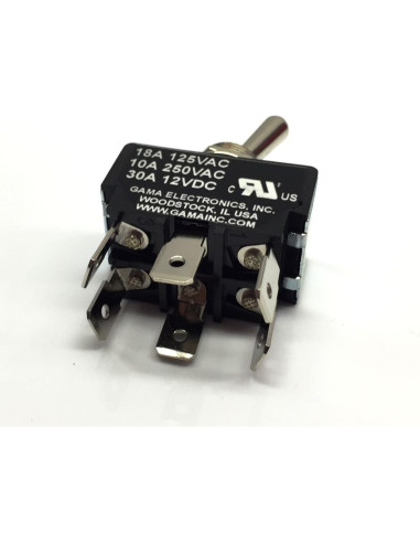 Interruptor DPDT 30A GAMA Electronics 12VDC 125VAC