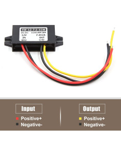 Convertidor DC 12V a 7.5V 2A 15W uxcell Módulo de Alimentación 2