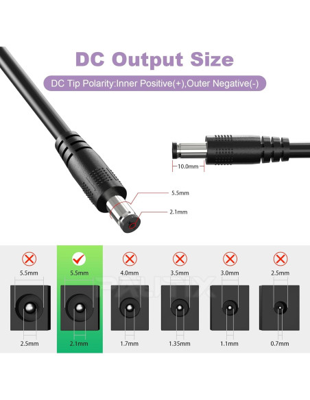 Adaptador de Alimentación MIWISE DC24V 5A 120W para LED