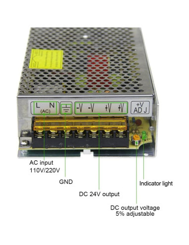 Fuente de Alimentación 24V 5A ALITOVE Adaptador AC a DC
