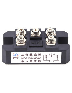 Rectificador de puente de diodo trifásico Jadeshay 150A 1600V