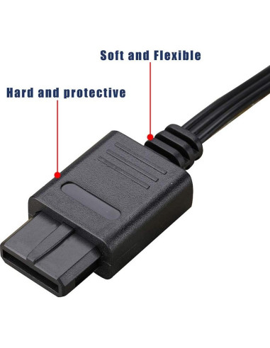 Cable AV Compuesto Trenro 1.83m para Nintendo 64/GameCube/SNES