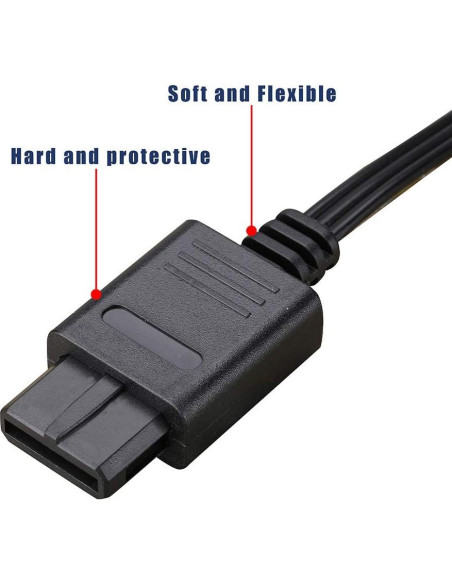 Cable AV Compuesto Trenro 1.83m para Nintendo 64/GameCube/SNES