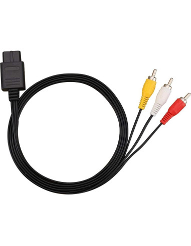 Cable AV Compuesto Trenro 1.83m para Nintendo 64/GameCube/SNES