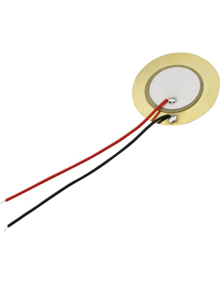 12 Sensores Piezoeléctricos 27mm Dorado para Guitarra