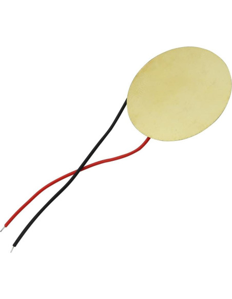 12 Sensores Piezoeléctricos 27mm Dorado para Guitarra