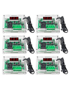6pcs Controlador de Temperatura Digital W1209 12V con Caja