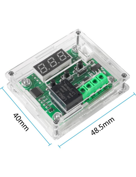 6pcs Controlador de Temperatura Digital W1209 12V con Caja