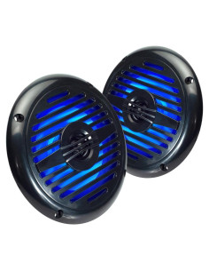Altavoces Coaxiales Resistentes al Agua Magnadyne WR5B LED 5.25"