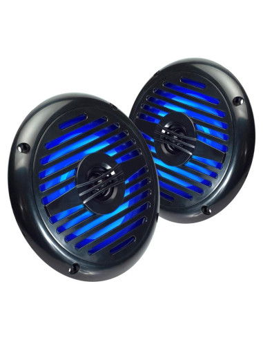 Altavoces Coaxiales Resistentes al Agua Magnadyne WR5B LED 5.25"