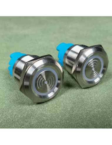 2 Piezas Luz de Alarma Flash Rojo 24V IP65 Gebildet 22mm