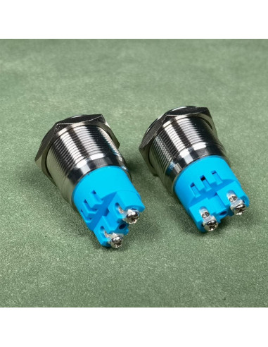 2 Piezas Luz de Alarma Flash Rojo 24V IP65 Gebildet 22mm