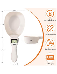 Cuchara Medidora Digital Pushy CLS001 800g con Pantalla LCD 2