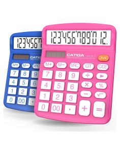 Calculadora de Escritorio Catiga CD-2786 12 Dígitos LCD Doble Alimentación