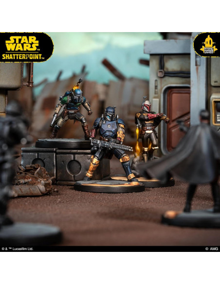 Juego de Miniaturas Star Wars Shatterpoint - Paquete de Escuadra Mandalorianos