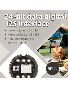 Módulo Micrófono Omnidireccional INMP441 MEMS I2S 24 bits 2