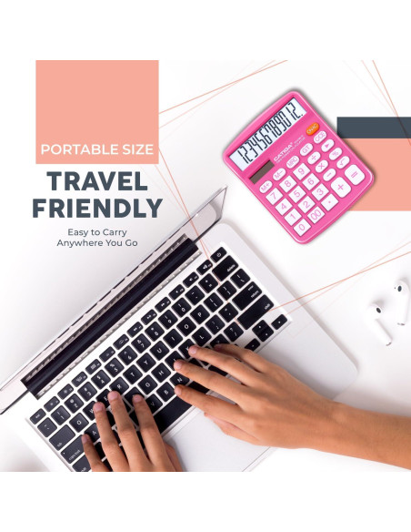 Calculadora de Escritorio Catiga CD-2786 12 Dígitos LCD Doble Alimentación