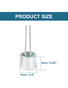 Micrófono Electret 6050 uxcell 30 Pcs 6x5mm para PCB 2