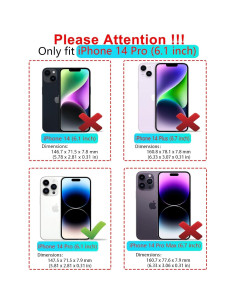 Funda para iPhone 14 Pro SunStory con soporte y protección HD 2