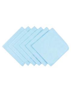 Paños de Microfibra KinHwa 40x40cm Sin Pelusa 6 Unidades Azul