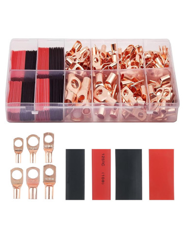 140 Conectores de Terminal de Cable de Cobre PETCHOR AWG 4-10