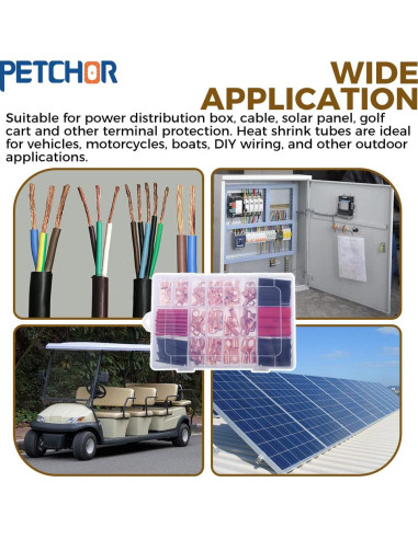 140 Conectores de Terminal de Cable de Cobre PETCHOR AWG 4-10