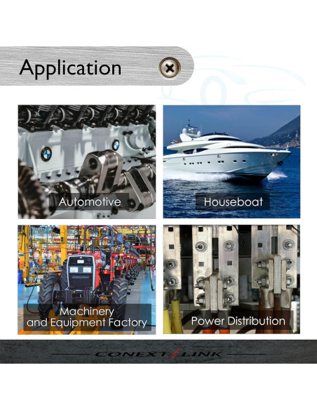 Conectores de Cable de Batería Conext Link 25pcs 8 AWG 9.5mm