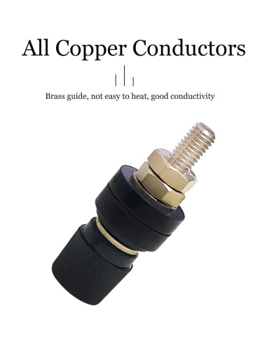 Conector de Poste de Batería Zovfam 1/4" (6.35 mm) - Kit 4 Pzas