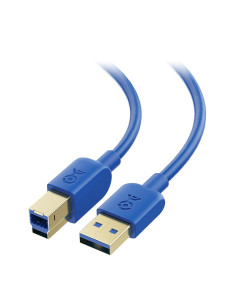 Cable USB 3.0 Corto 0.91m Cable Matters Tipo A a B Azul