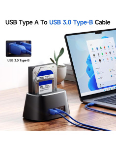 Cable USB 3.0 Corto 0.91m Cable Matters Tipo A a B Azul 2