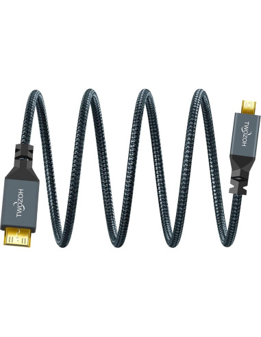 Cable Micro HDMI a Mini HDMI Twozoh 0.5m Soporta 4K 1080p