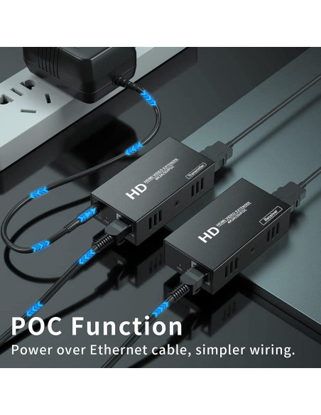 Extensor HDMI 4K LinSeek 100m POC, Audio y Video Ultra HD